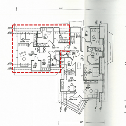 Helle Dachgeschosswohnung mit Balkon, Gartenanteil und Stellplatz in gepflegtem Mehrfamilienhaus!